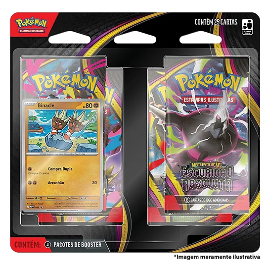 (PT-BR) Blister Quádruplo Pokémon ME05 – Escuridão Absoluta