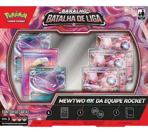 (PT-BR) Baralho de Liga Pokémon – Mewtwo ex Equipe Rocket
