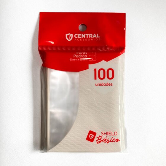 Sleeves Central Shield Básico – Transparente (100 un.)