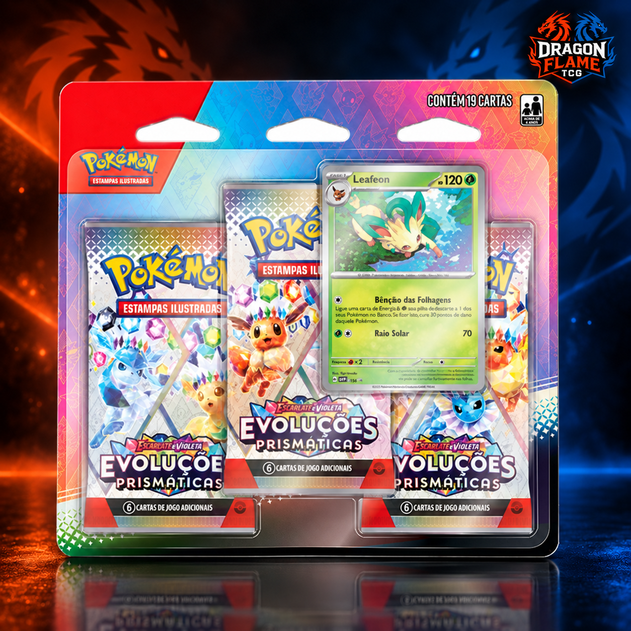 (PT-BR) Blister Triplo Pokémon SV8.5 – Evoluções Prismáticas - Imagem 3