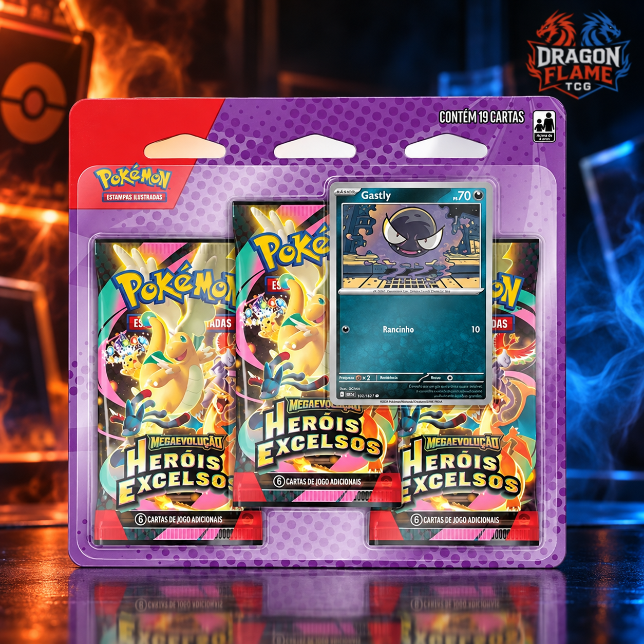 (PT-BR) Blister Triplo Pokémon ME2.5 – Heróis Excelsos